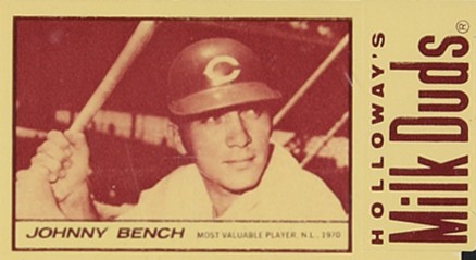 1971 Milk Duds Johnny Bench # Baseball Card