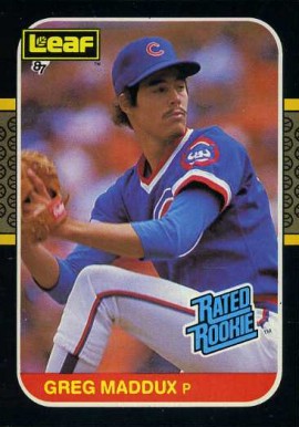 1987 Leaf Greg Maddux #36 Baseball Card