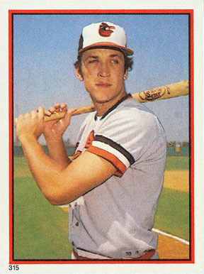 1983 Topps Stickers Cal Ripken Jr. #315 Baseball Card