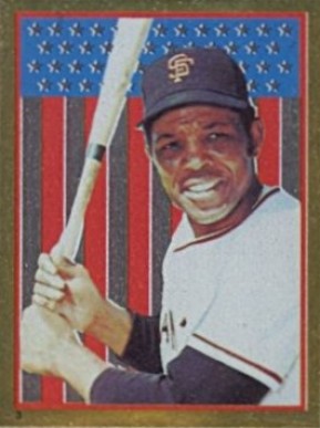 1983 Topps Stickers Willie Mays #3 Baseball Card