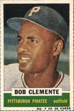 1960 Bazooka Singles Roberto Clemente #7 Baseball Card