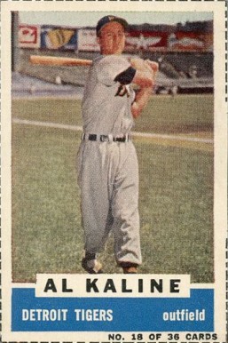 1960 Bazooka Singles Al Kaline #18 Baseball Card