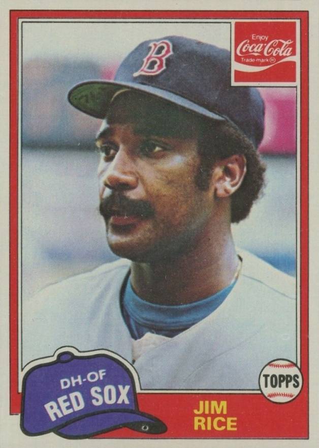 1981 Coca-Cola Jim Rice #9 Baseball Card