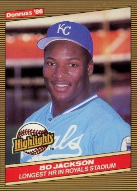1986 Donruss Highlights Bo Jackson #43 Baseball Card