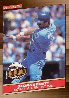 1986 Donruss Highlights George Brett #3 Baseball Card