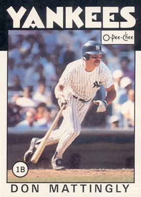 1986 O-Pee-Chee Don Mattingly #180 Baseball Card