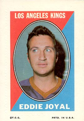 1970 Topps/OPC Sticker Stamps Eddie Joyal #16 Hockey Card