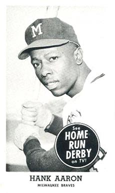1959 Home Run Derby Hank Aaron # Baseball Card