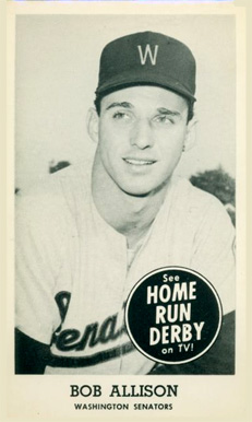 1959 Home Run Derby Bob Allison # Baseball Card