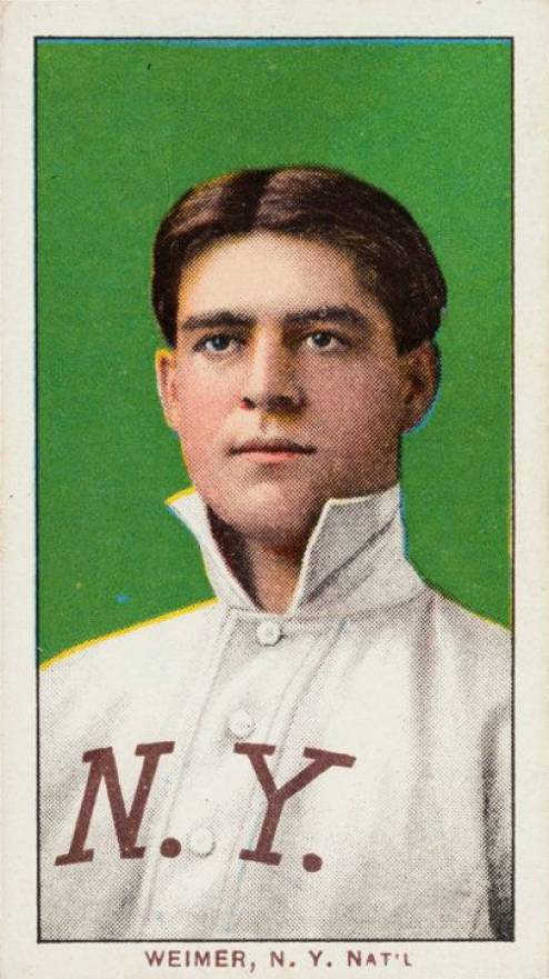 1909 White Borders Piedmont & Sweet Caporal Weimer, N.Y. Nat'L #501 Baseball Card