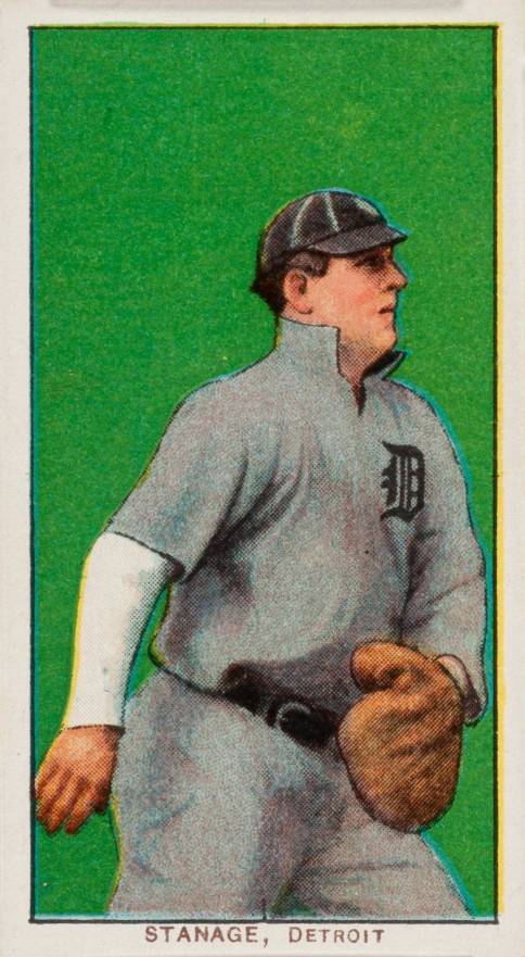 1909 White Borders Piedmont & Sweet Caporal Stanage, Detroit #460 Baseball Card