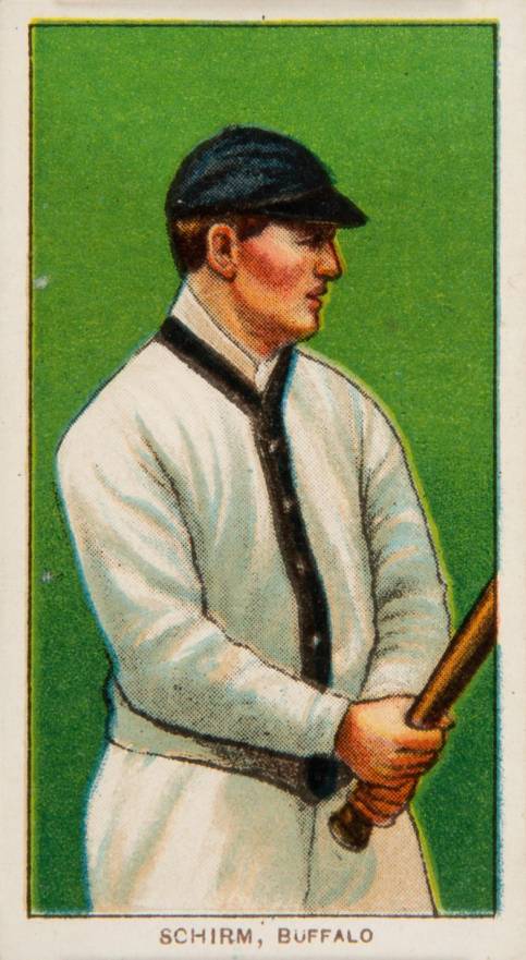 1909 White Borders Piedmont & Sweet Caporal Schirm, Buffalo #422 Baseball Card