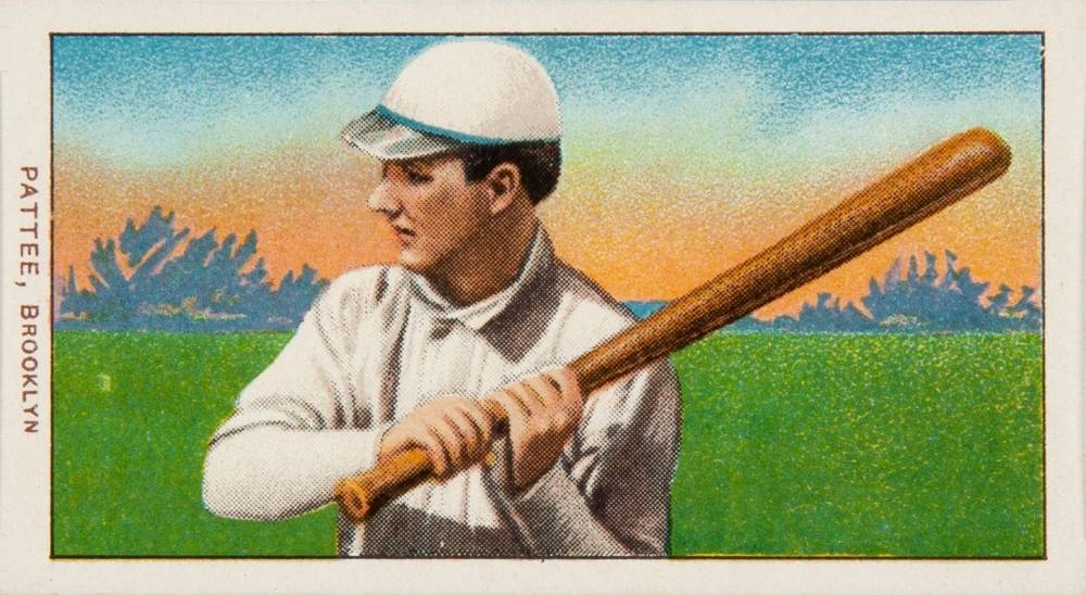 1909 White Borders Piedmont & Sweet Caporal Pattee, Brooklyn #381 Baseball Card