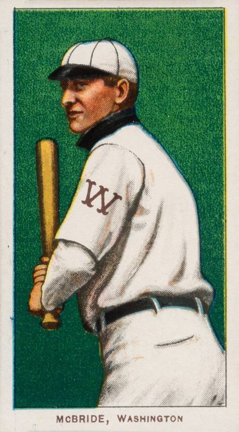 1909 White Borders Piedmont & Sweet Caporal McBride, Washington #312 Baseball Card