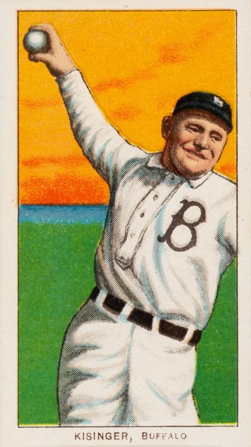 1909 White Borders Piedmont & Sweet Caporal Kisinger, Buffalo #254 Baseball Card