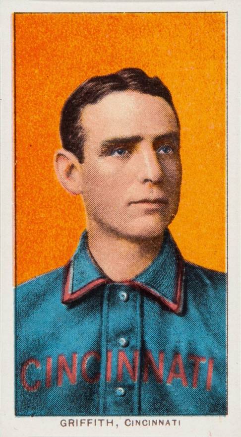 1909 White Borders Piedmont & Sweet Caporal Griffith, Cincinnati #196 Baseball Card
