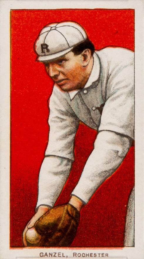 1909 White Borders Piedmont & Sweet Caporal Ganzel, Rochester #185 Baseball Card