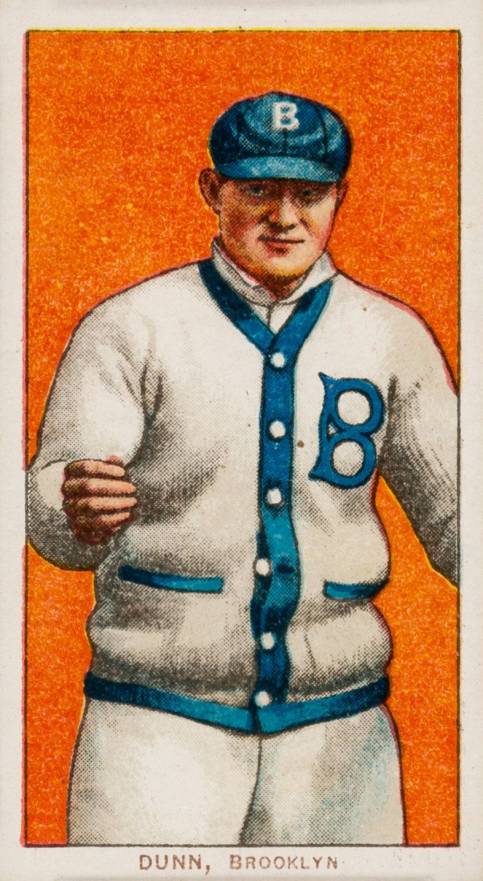 1909 White Borders Piedmont & Sweet Caporal Dunn, Brooklyn #155 Baseball Card