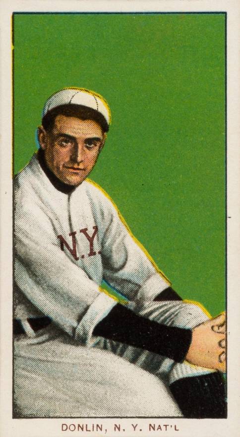 1909 White Borders Piedmont & Sweet Caporal Donlin, N.Y. Nat'L #132 Baseball Card