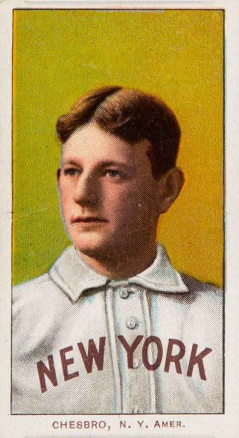 1909 White Borders Piedmont & Sweet Caporal Chesbro, N.Y. Amer. #87 Baseball Card
