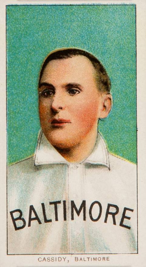 1909 White Borders Piedmont & Sweet Caporal Cassidy, Baltimore #76 Baseball Card