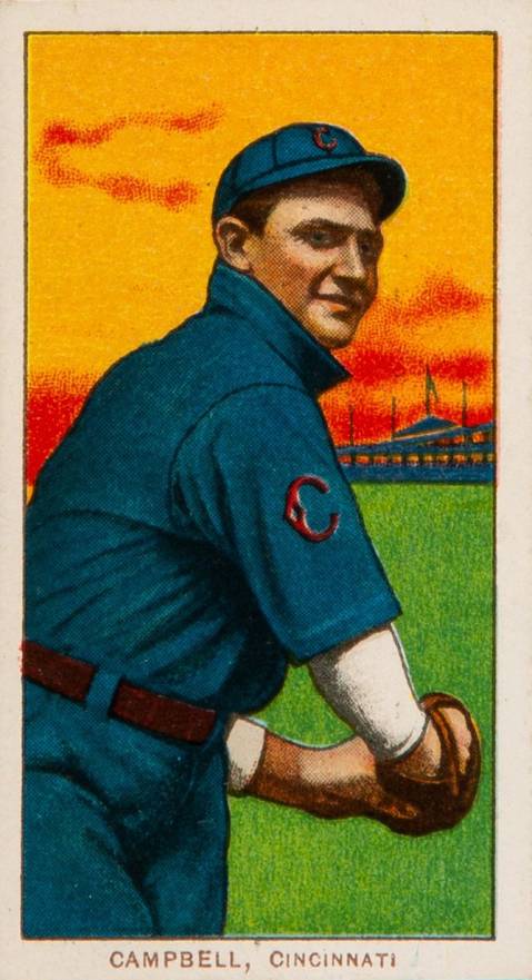 1909 White Borders Piedmont & Sweet Caporal Campbell, Cincinnati #71 Baseball Card