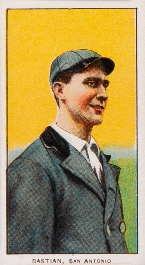1909 White Borders Piedmont & Sweet Caporal Bastian, San Antonio #22 Baseball Card