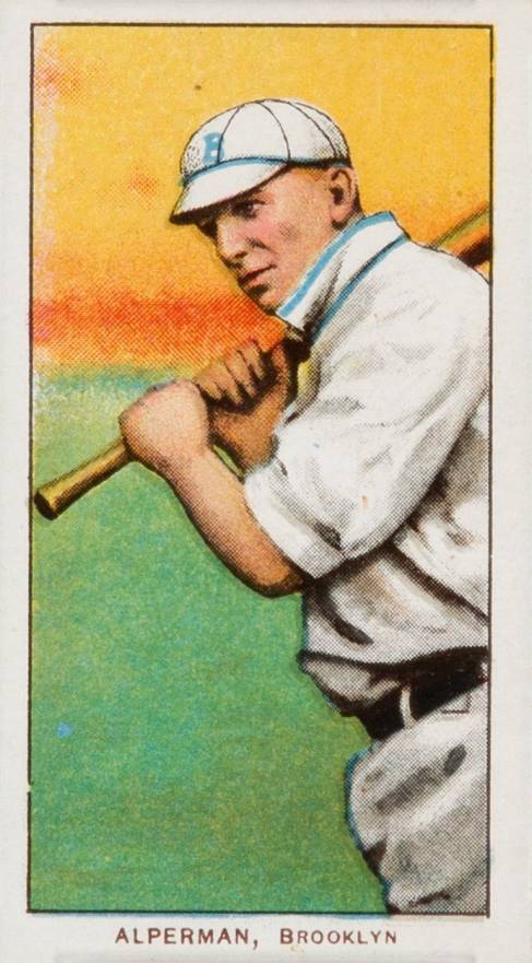 1909 White Borders Piedmont & Sweet Caporal Alperman, Brooklyn #6 Baseball Card