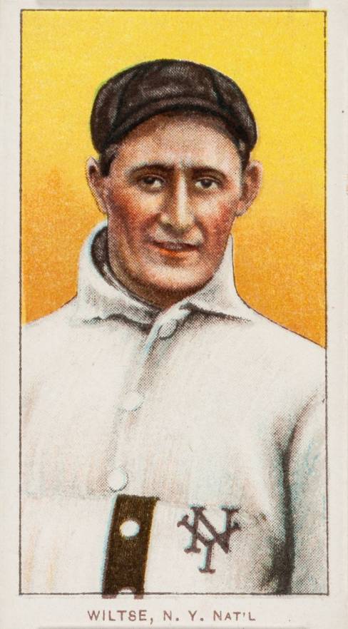 1909 White Borders Piedmont & Sweet Caporal Wiltse, N.Y. Nat'L #519 Baseball Card