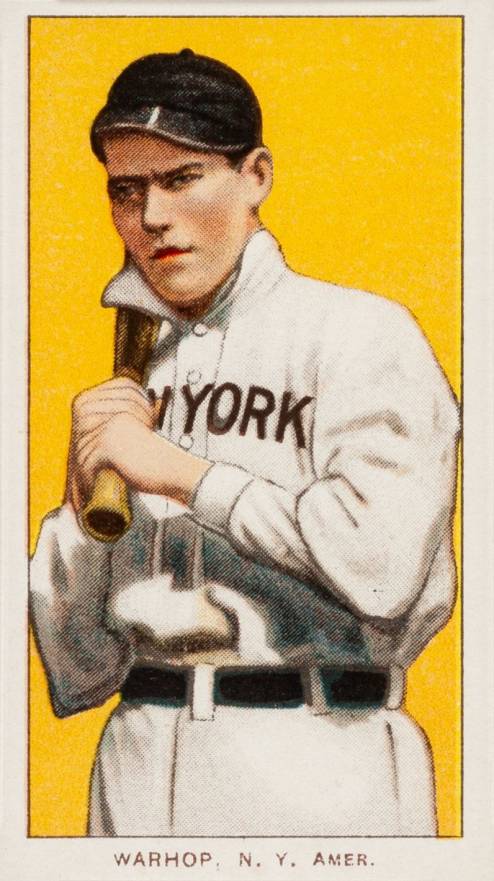 1909 White Borders Piedmont & Sweet Caporal Warhop, N.Y. Amer. #500 Baseball Card