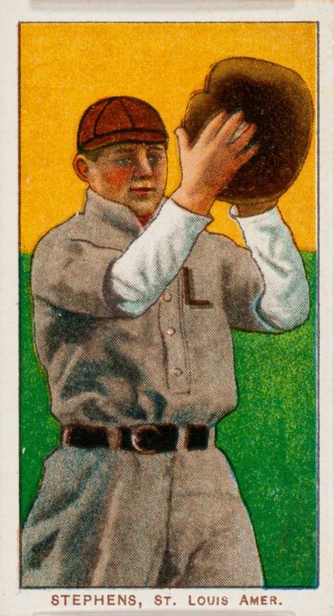 1909 White Borders Piedmont & Sweet Caporal Stephens, St. Louis Amer. #465 Baseball Card