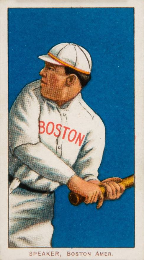 1909 White Borders Piedmont & Sweet Caporal Speaker, Boston Amer. #456 Baseball Card