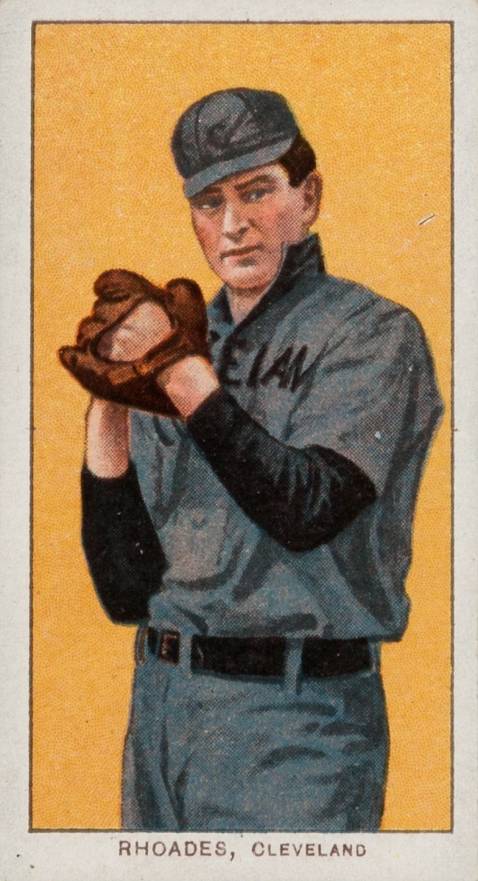 1909 White Borders Piedmont & Sweet Caporal Rhoades, Cleveland #409 Baseball Card
