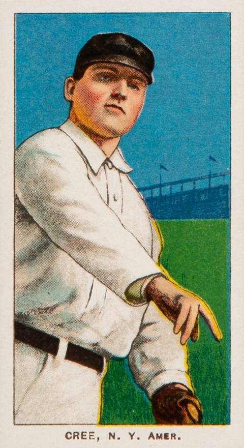 1909 White Borders Piedmont & Sweet Caporal Cree, N.Y. Amer. #113 Baseball Card