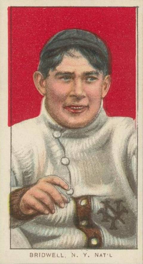 1909 White Borders Piedmont & Sweet Caporal Bridwell, N.Y. Nat'L #53 Baseball Card