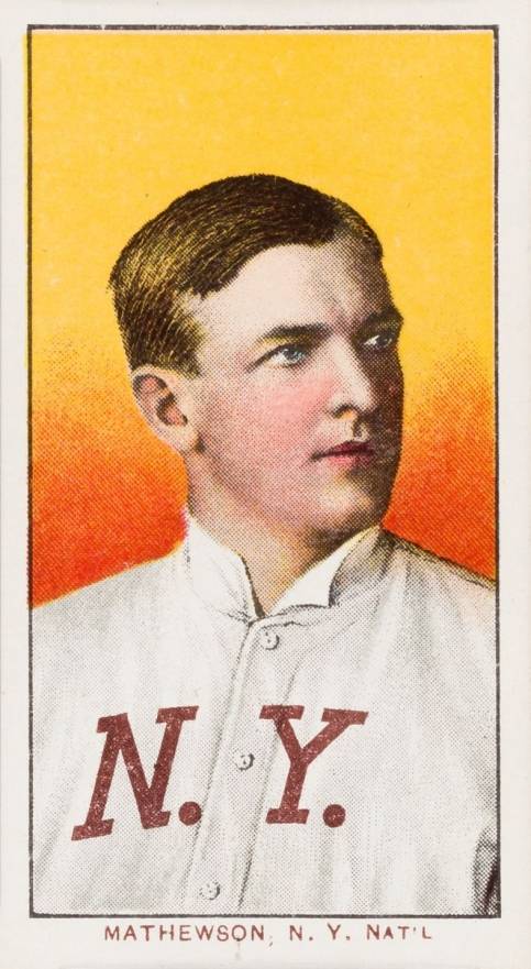 1909 White Borders Piedmont & Sweet Caporal Mathewson, N.Y. Nat'L #308 Baseball Card