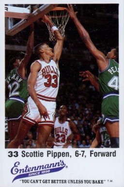 1987 Entenmann's Bulls Scottie Pippen #33a Basketball Card
