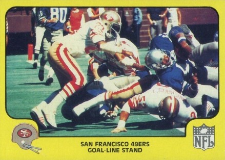 1978 Fleer Team Action 49ers-Goal-Line Stand #50 Football Card
