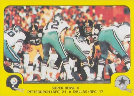 1978 Fleer Team Action Super Bowl X #66 Football Card