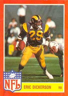 1985 Topps NFL Star Set Eric Dickerson #2 Football Card