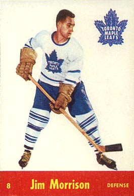 1955 Parkhurst Quaker Oats Jim Morrison #8 Hockey Card