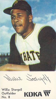 1968 KDKA Willie Stargell #8 Baseball Card