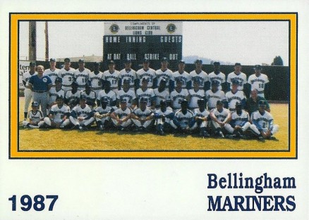 1987 Bellingham Mariners Team Issue Mariners Team #33 Baseball Card