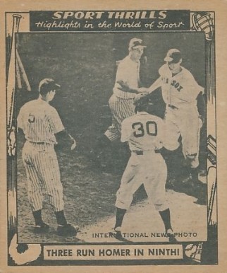 1948 Swell Sport Thrills Three Run Homer in Ninth! #16 Baseball Card