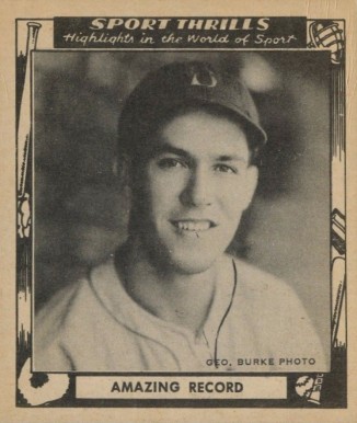 1948 Swell Sport Thrills Amazing Record #2 Baseball Card
