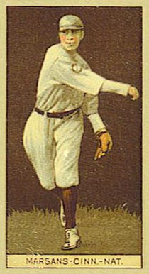 1912 Brown Backgrounds Broadleaf Marsans-Cinn.-Nat. #114 Baseball Card