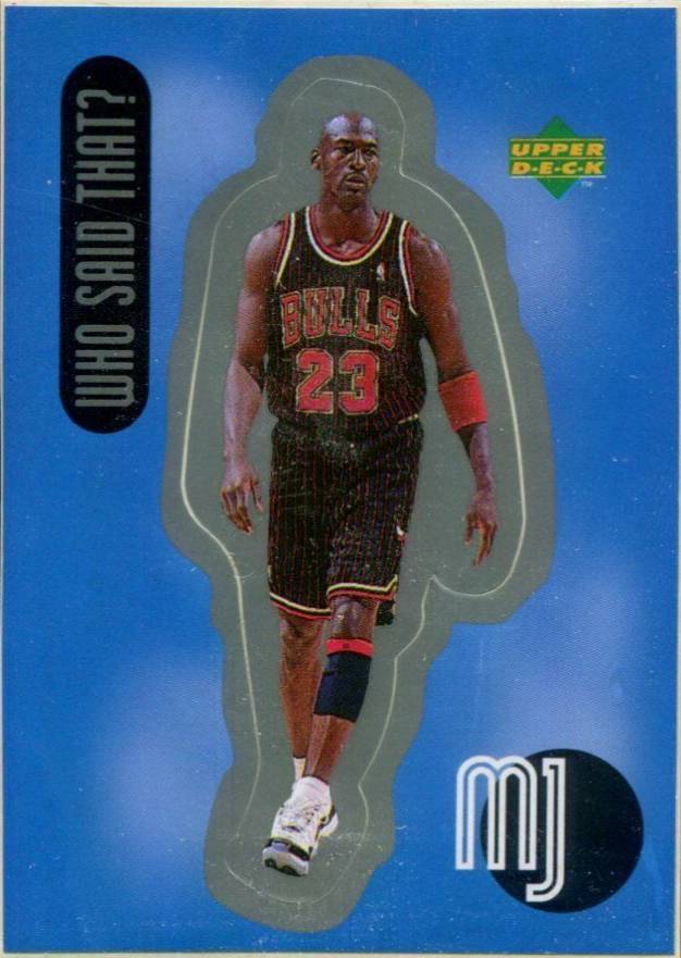 1998 Upper Deck International MJ Stickers Michael Jordan #SU32 Basketball Card