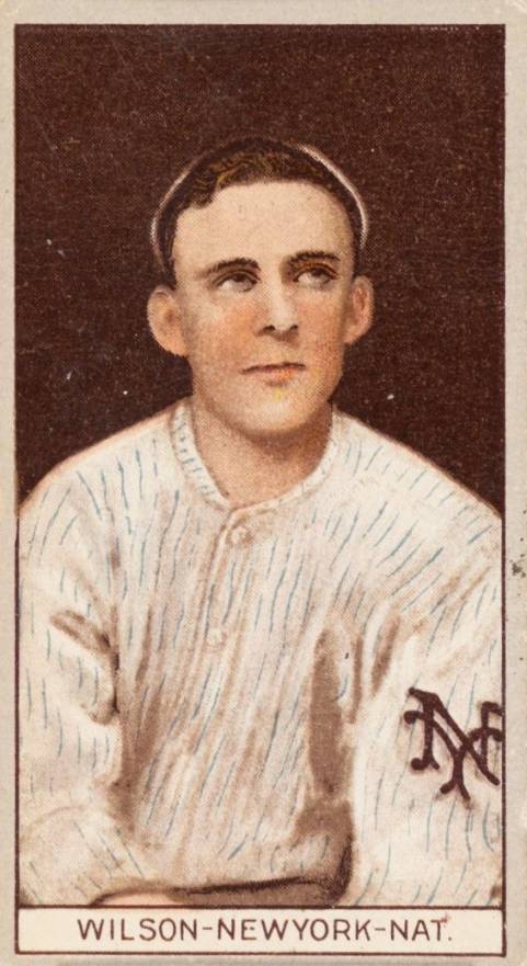 1912 Brown Backgrounds Common back Arthur Wilson # Baseball Card