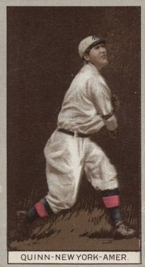 1912 Brown Backgrounds Common back Jack Quinn # Baseball Card