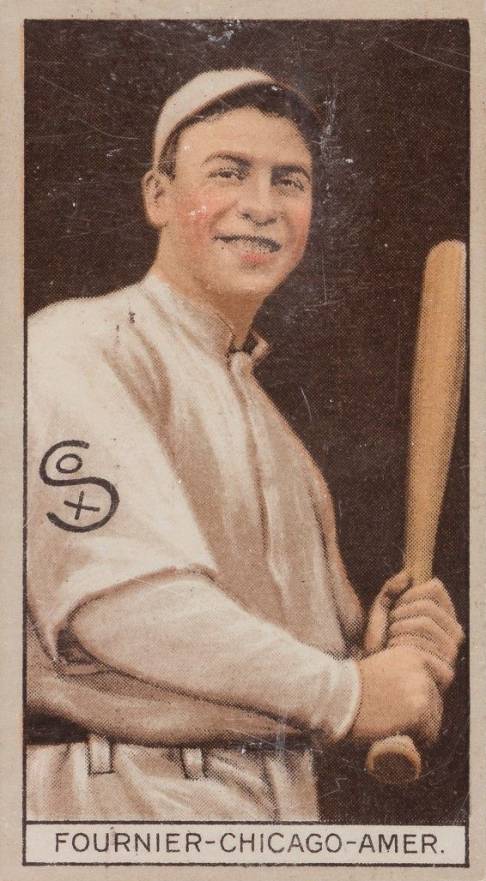 1912 Brown Backgrounds Common back FOURNIER-CHICAGO-AMER. # Baseball Card